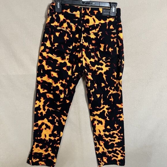 BDG Urban Outfitters Women’s Jeans Slim Straight Flame Lava Fire Print Size 26 - Picture 5 of 7